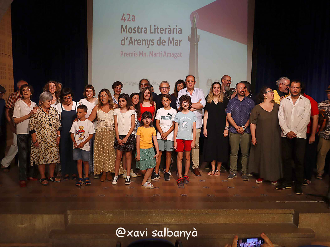 Lliurament dels premis Mn. Martí Amagat de la 42ena Mostra Literària d'Arenys de Mar