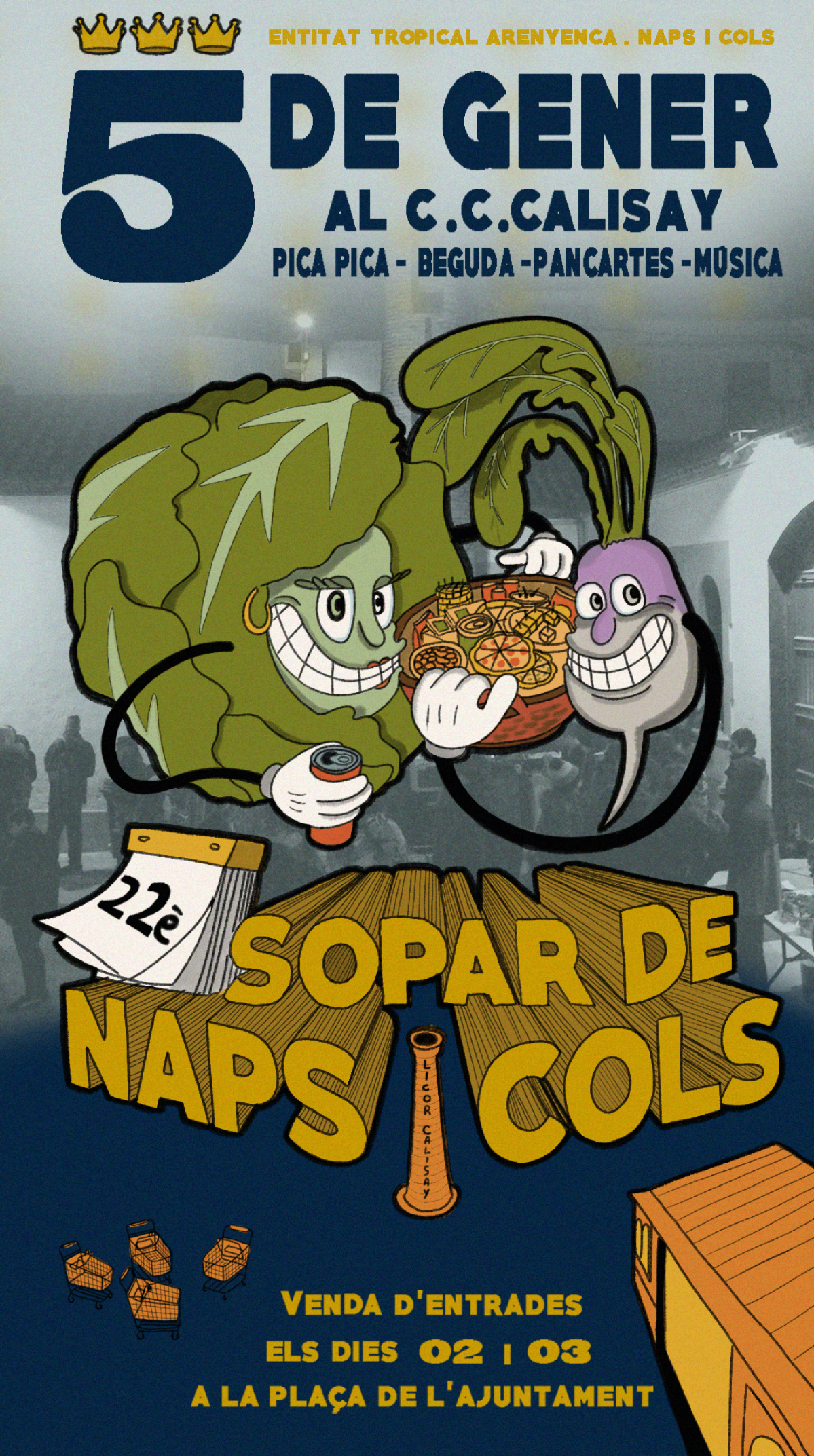 Cartell sopar naps i cols 2023 1