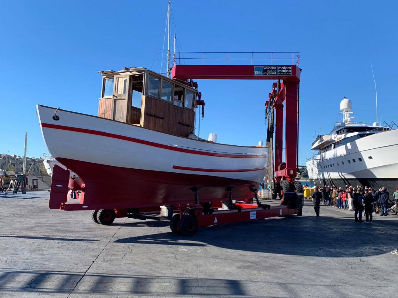 L'avarada del ringer Margaret Allison al port d'Arenys