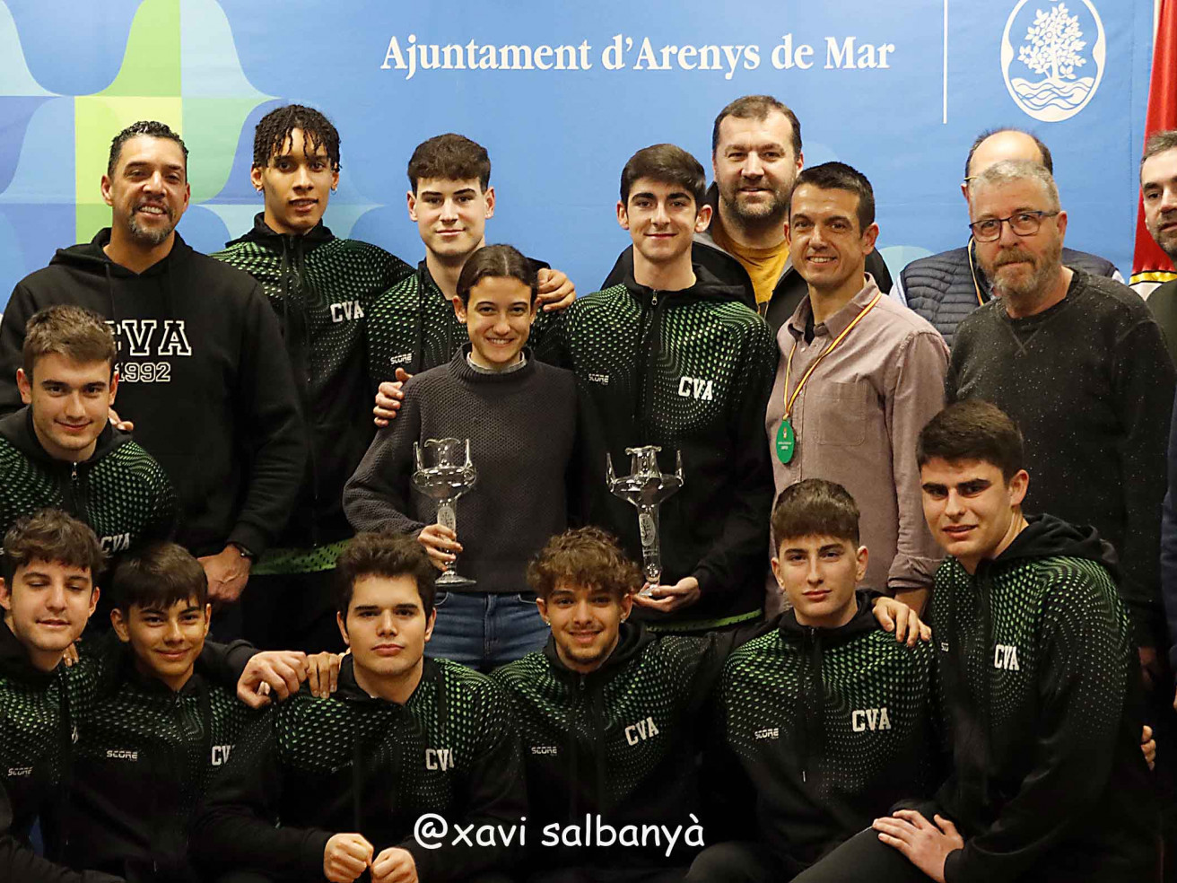 L'Ajuntament fa un acte de reconeixement esportiu a Marta Mitjans i el Júnior Masculí del Vòlei pels darrers èxits esportius