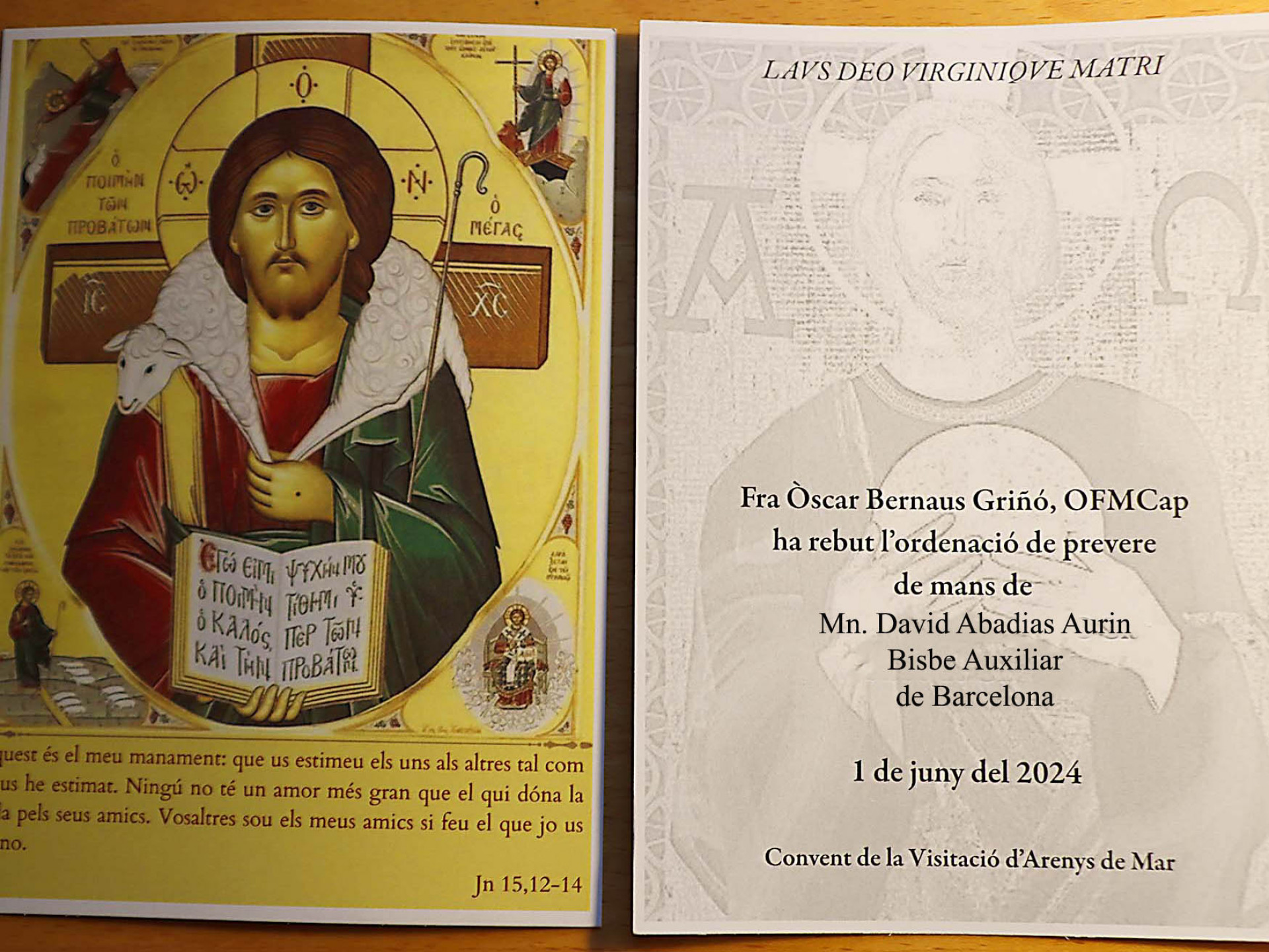 Ordenació de prevere de Fra Òscar Bernaus Griñó