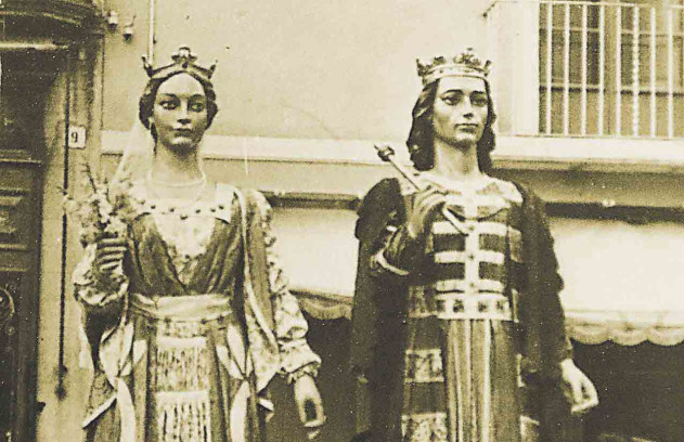 Gegants tallaferr i flor d'alba 1955  xs