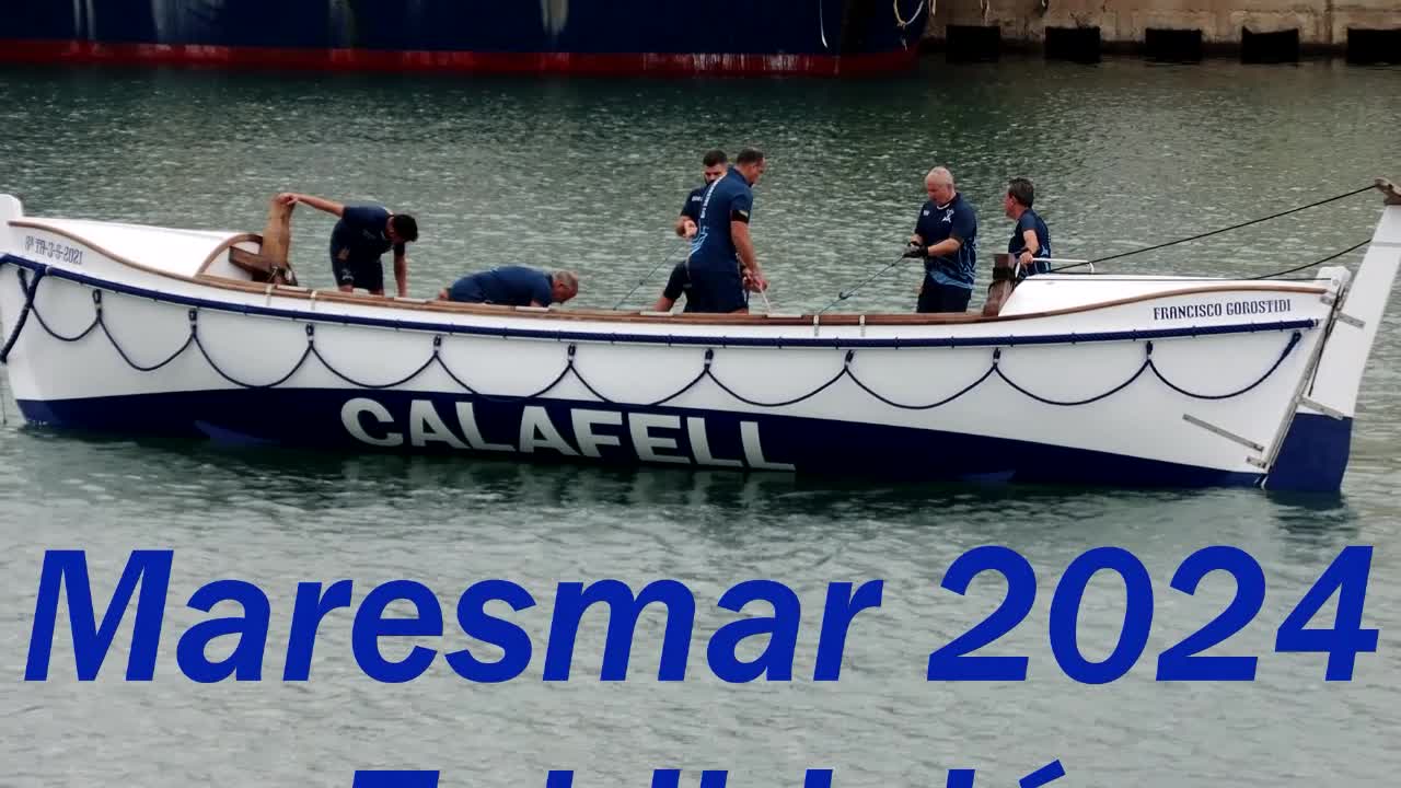 Maresmar 2024 - Exhibició Bot Salvavides Calafell al port d'Arenys