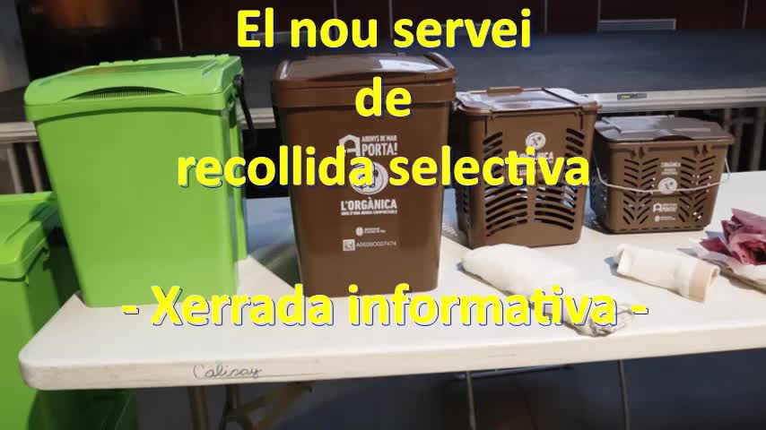 Recollida selectiva, nou servei